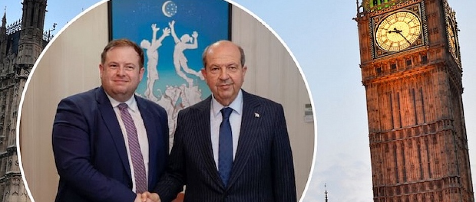 President Ersin Tatar Holds Ministerial-Level Meeting with UK Minister for Europe