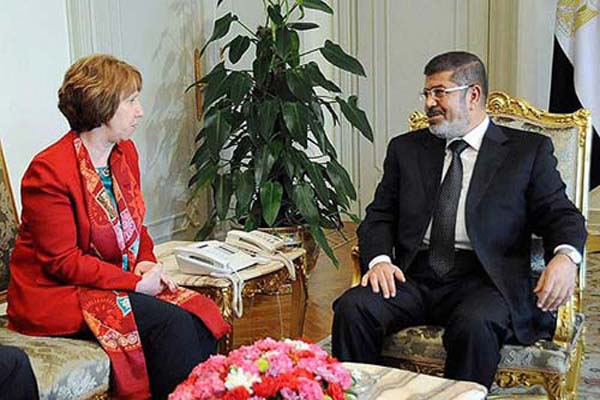 Catherine Ashton said Morsi well