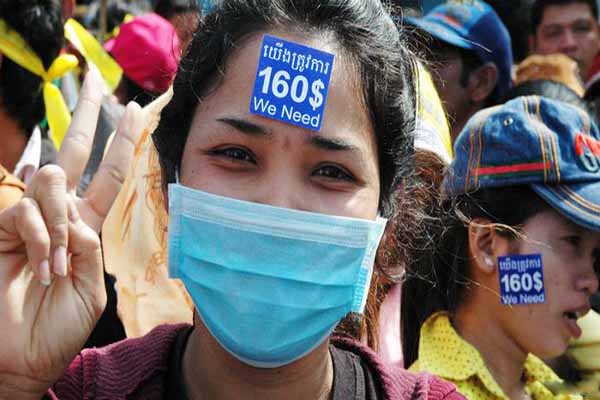 Cambodian garment workers demand higher wages