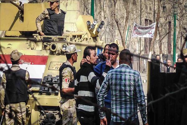 Egyptian authorities stepped up security  for 2011 uprising anniversary