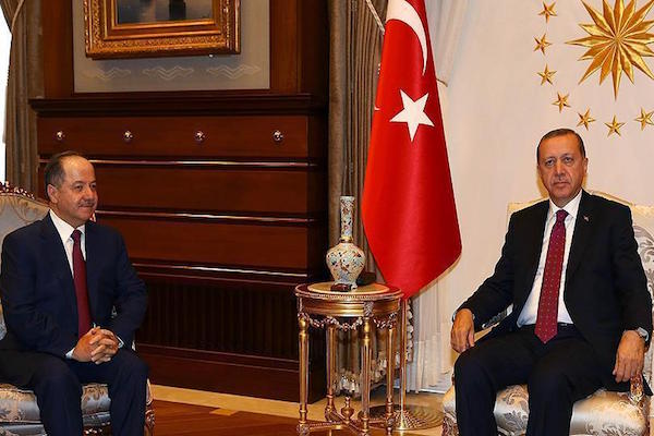 Erdogan meets with Barzani