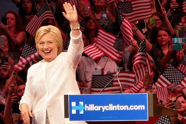 Clinton formally accepted the Democratic nomination for president