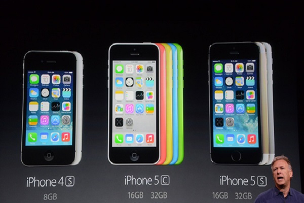 iPhone 5S comes in silver, gold and space grey