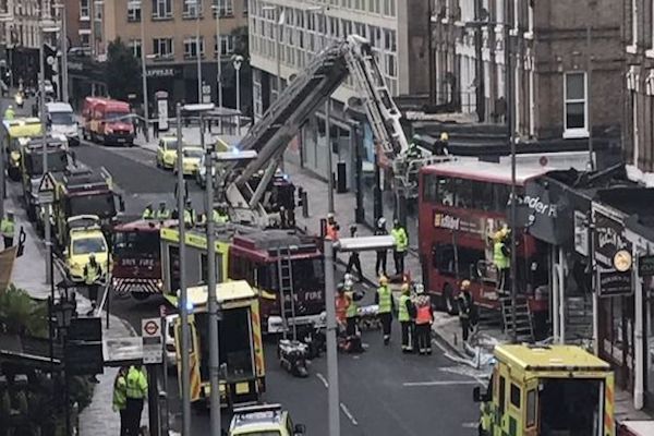 Two women rescued from Lavender Hill bus crash