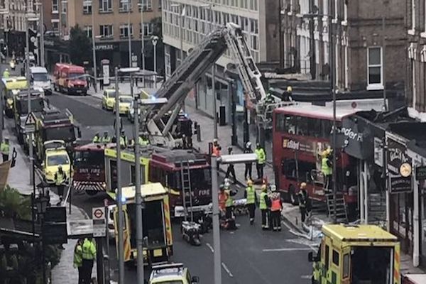 Two women rescued from Lavender Hill bus crash