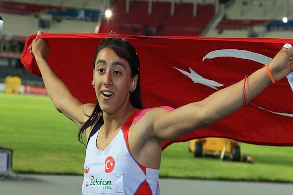 Turkish national sprinter Mizgin Ay won gold