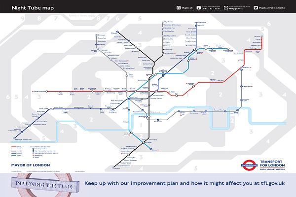 A new 24-hour Tube service at weekends from 2015