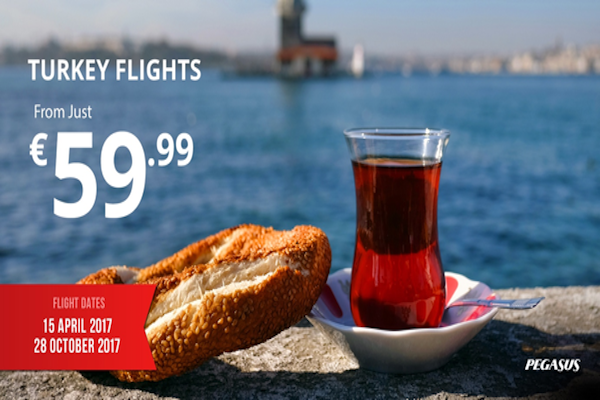 Unmissable international flight sale from Pegasus Airlines