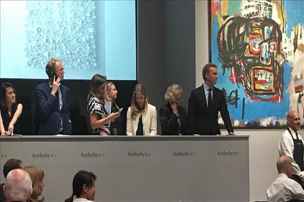 American artists painting fetches record $111M at NYC auction