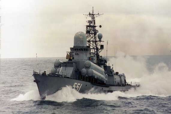Russian warships enter Mediterranean