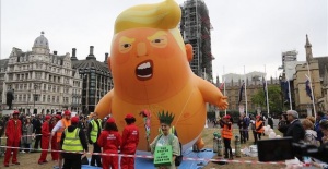 Trump Protesters flooded London streets