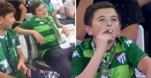 Child filmed smoking at football match is actually 36