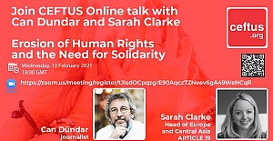 Erosion of Human Rights and the Need for Solidarity with Can Dundar and chaired by Sarah Clarke