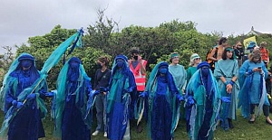 An Extinction Rebellion protest is taking place in St Ives