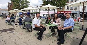 Al fresco dining has been launched in Enfield Town