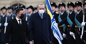 Recep Tayyip Erdogan arrives in Ukraine for official visit