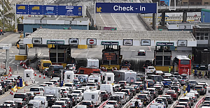 Dover, huge queues built at airports and protesters crippled motorways across the country