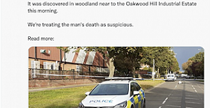 Body found in woodland in Loughton. The man's death is being treated as suspicous