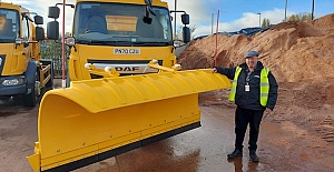 Gritting vehicles ready for cold weather conditions