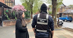 Enforcement activity took place in Palmers Green as Enfield Council joined forces