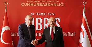 Ersin Tatar meets with President Erdoğan