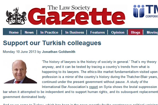 Goldsmith, 'Support our Turkish colleagues'