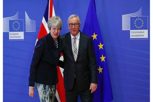 Theresa May is meeting EU figures in an attempt to finalise the Brexit