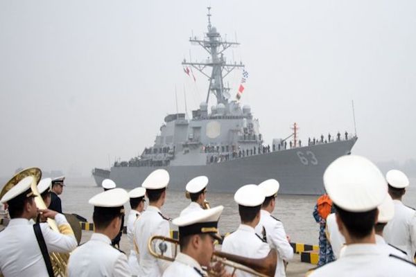 China says presence of a US warship is a provocation