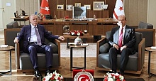 Ersin Tatar meets with President Erdoğan