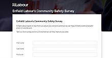 Enfield Labour Calls for Public Feedback on Crime and Safety Concerns