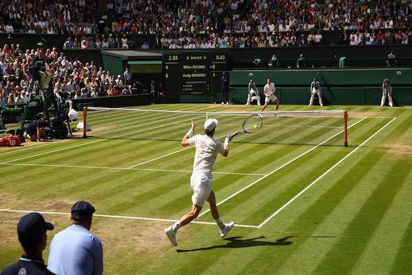 Andy Murray begins the defence of his Wimbledon title