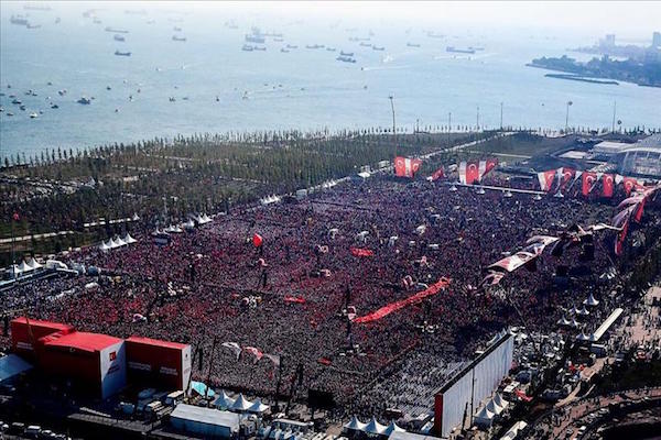 5M people gather in Istanbul for democracy